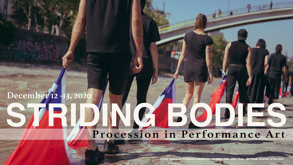 Hector Canonge, Striding Bodies: Processional Performance, Performance Art, International Network of Performance Art, Canonge Productions, 2020.